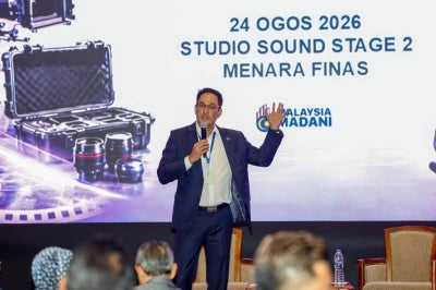 Finas chairman Datuk Hans Isaac during an engagement session with the Finas CEO regarding the National Film Policy (DFN) at Sound Stage 2 Studio, Menara Finas, on Aug 24, 2026. - BERNAMA FILE PIX