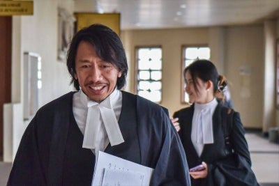 Lawyer Amer Hamzah Arshad during the case management of his client former prime minister Tan Sri Muhyiddin Yassin's case at the Kuala Lumpur High Court. -Bernama FILE PIX