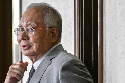 Former prime minister of Malaysia Najib Razak. (Photo by Mohd RASFAN / AFP)