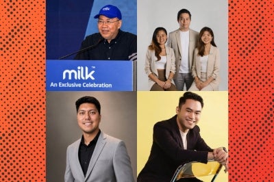 (From top left) Datuk Kamaruddin Meranun, chairman and co-founder of MILK; Samantha and Natasha Mah, and Jason Leong - founders of Love Earth; Emilhan Mokhtar, founder of Kita Shop Sabah; and founder of Russell Taylors, Satish Kumar Raguchandran. 