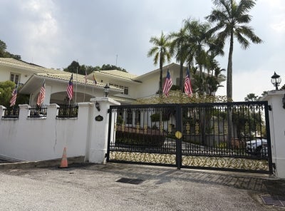 A car bearing the Prisons Department logo was seen entering former prime minister Datuk Seri Najib Razak’s Jalan Langgak Duta residence here on Saturday morning. - Photo by Nur Sarah Ab Majid