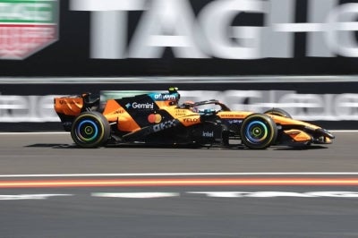 McLaren-Mercedes' British driver Lando Norris. (Photo by Thomas COEX / AFP)