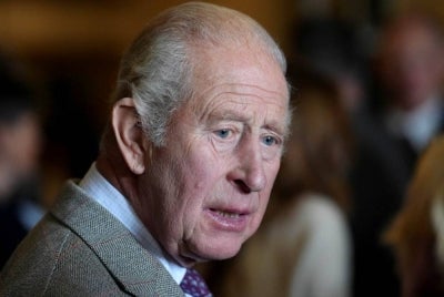 Britain's King Charles III attends The King's Foundation's Harmony in Food and Farming Summit, which brings together UK and international industry leaders, farmers and chefs to discuss how food systems can be transformed through practical education, sustainable and regenerative farming practices, at the Foundation's headquarters at Dumfries House near Cumnock, Ayrshire, Scotland on Sept 16, 2026. - (Photo by Jonathan Brady / POOL / AFP)