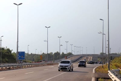 Flyover over Jalan Sibu-Bintulu roundabout.