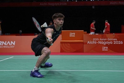 National men's singles shuttler Leong Jun Hao's victory over world No. 1 Jonatan Christie was not enough to keep Malaysia's challenge alive. -Bernama PIX