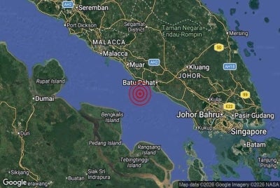 Residents in several areas across Selangor, Kuala Lumpur, Johor and Melaka recount experiencing tremors following a 4.4-magnitude earthquake that struck Batu Pahat on Tuesday. - FILE PIX