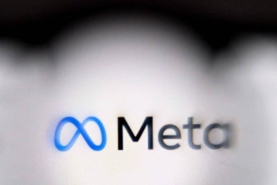 This photo illustration shows the media giant Meta's logo displayed on a smartphone. -AFP FILE PIX