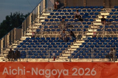 The women's gold medal cricket match between India and Sri Lanka during the 2026 Asian Games at Korogi Athletic Park in Nisshin, Aichi prefecture on September 22, 2026. (Photo by DAVID GRAY / AFP)