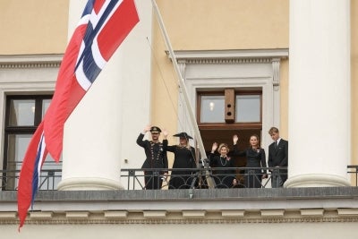 Norway's Royal Family. (Photo by Odd ANDERSEN / AFP)