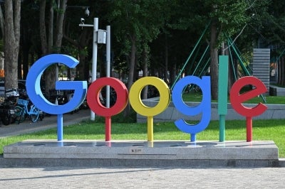 The logo of the Google company is pictured in Beijing on September 22, 2026. (Photo by ADEK BERRY / AFP)