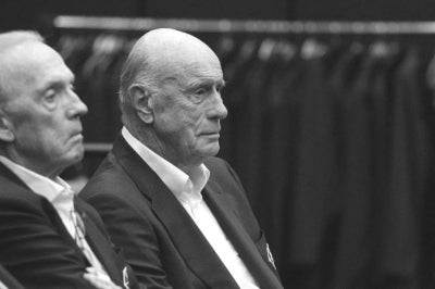 NBA Legend, Bob Pettit (R) (Photo by Bart Young / NBAE / Getty Images / Getty Images via AFP)