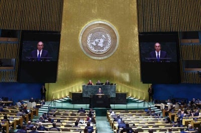 The 81st United Nations General Assembly at the UN headquarters in New York. -AFP PIX