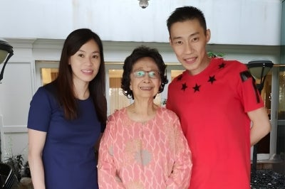 Photos shared by Lee Chong Wei on his Instagram, paying tribute to Dr Hasmah. 