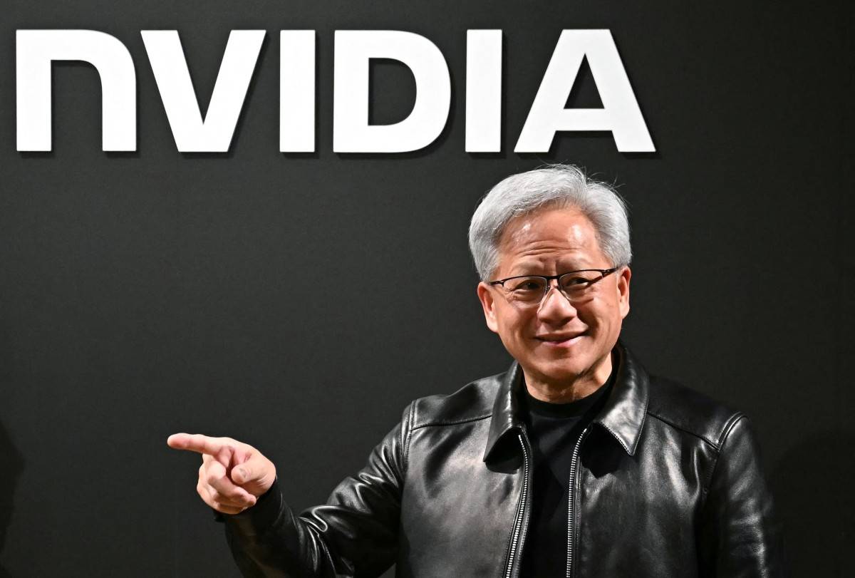 Nvidia CEO Jensen Huang . (Photo by Philip FONG / AFP)