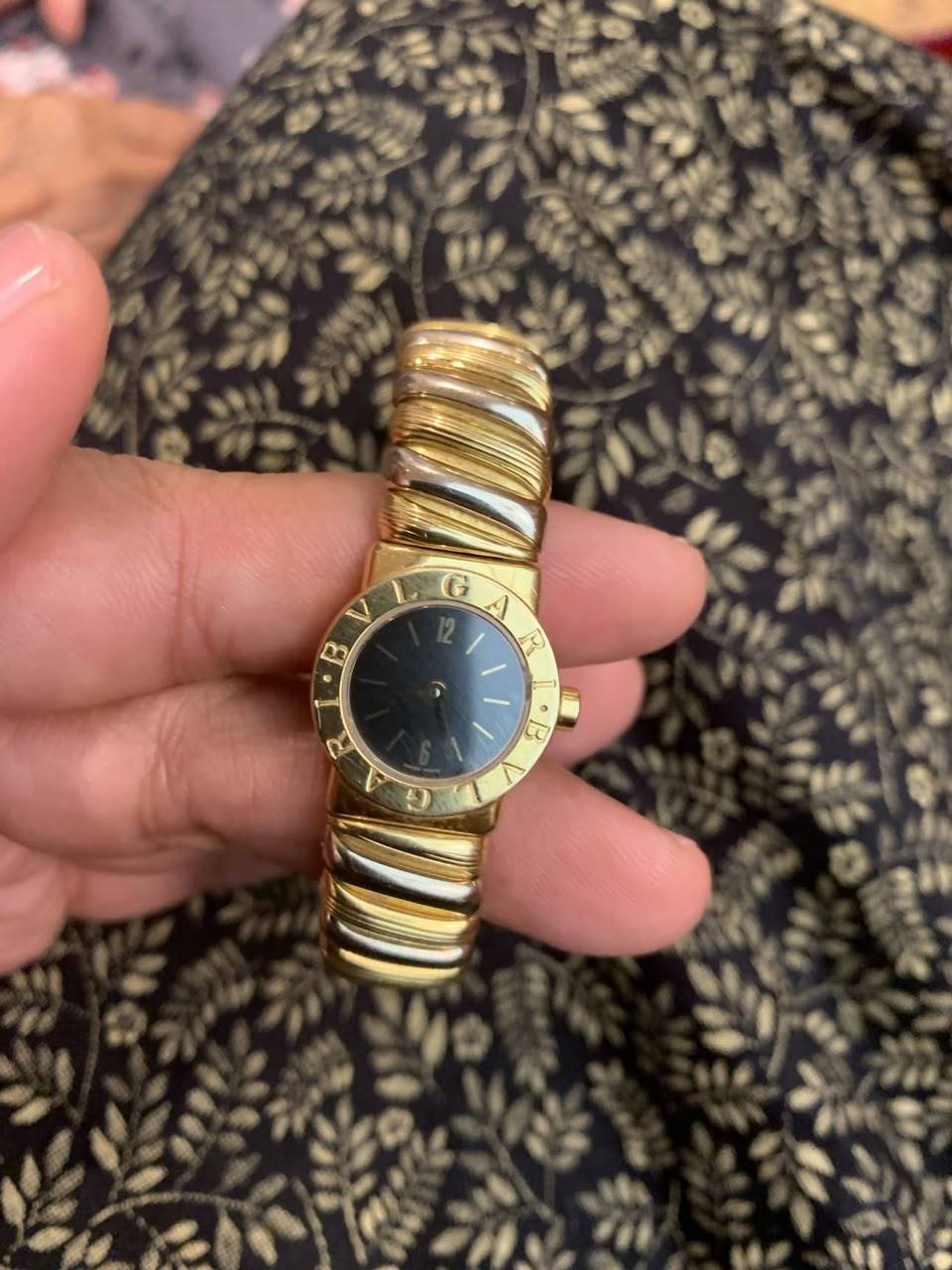 A Bvlgari Tubogas watch that was gifted to Tun Dr Hasmah Mohamad Ali by the late Sultan of Johor Sultan Iskandar Sultan Ismail who reigned as the eighth Yang di-Pertuan Agong. - Photo: Threads / Wahida Hussain