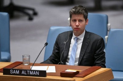 OpenAI CEO Sam Altman. (Photo by ANGELA WEISS / AFP)