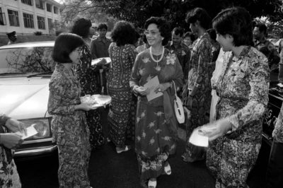 Tun Dr Hasmah Mohd Ali attended the third Hari Siswanita celebration at Universiti Sains Malaysia in Penang on Feb 9, 1985. - BERNAMA FILE PIX -- fotoBERNAMA COPYRIGHT RESERVED