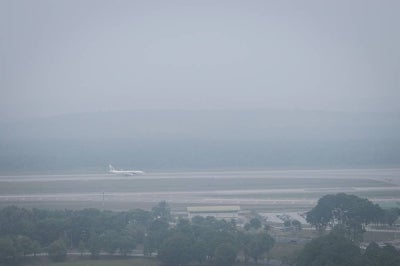 Haze covered the Kuala Lumpur International Airport (KLIA) in Sepang on Sept 29, 2026. - Photo by Bernama