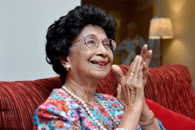 The late Tun Dr Hasmah Mohd Ali, whose warm and down-to-earth personality is remembered by those who knew her. -Bernama FILE PIX 