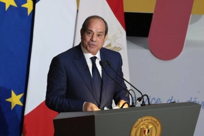 Egypt's President Abdel Fattah El-Sisi. (Photo by Ludovic MARIN / AFP)