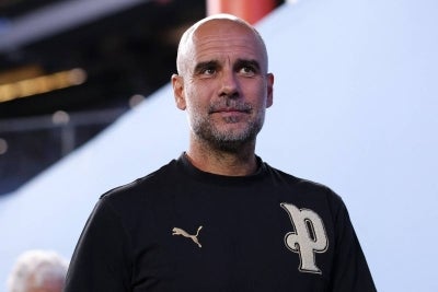 Former City manager Pep Guardiola. (Photo by Jordan Bank / GETTY IMAGES NORTH AMERICA / Getty Images via AFP)