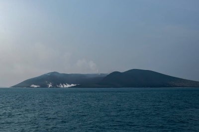 Mount Anak Krakatau. (Photo by PERDIANSYAH / AFP)
