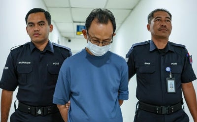 Mat Salleh, 63, was convicted by the Magistrates' Court on Jan 31, 2024, of outraging the modesty of the victim, who was then 13 years old. Photo by Bernama