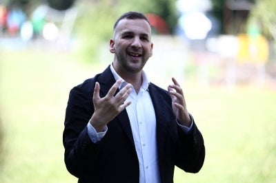 Britain's leader of the Green Party, Zack Polanski. (Photo by Henry Nicholls / AFP)