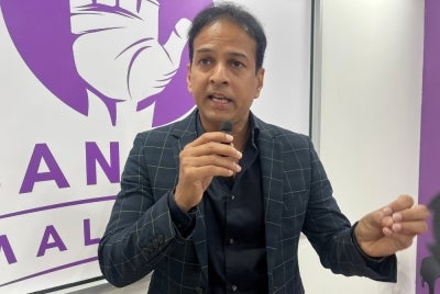 Newly appointed Parti Bangsa Malaysia member S. Sashi Kumar