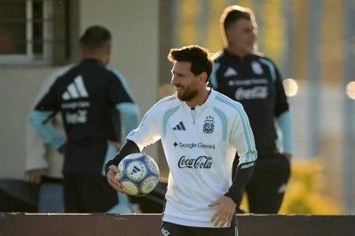 Argentina's forward Lionel Messi. (Photo by JUAN MABROMATA / AFP)