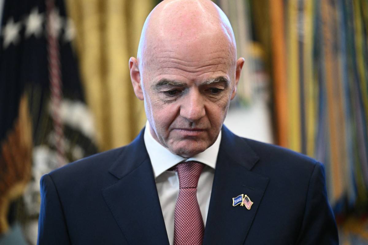 FIFA president Gianni Infantino (Photo by Brendan SMIALOWSKI / AFP)