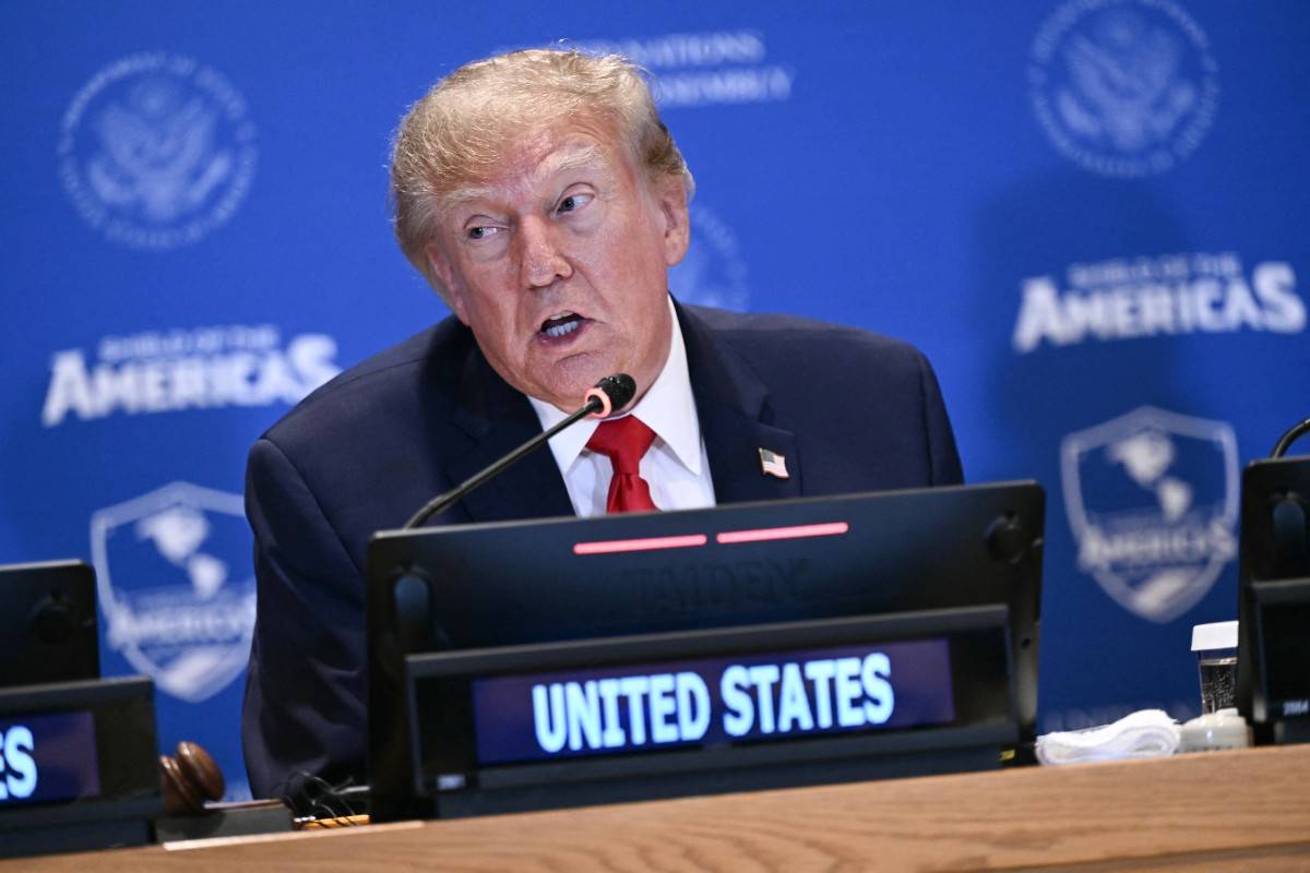 US President Donald Trump. (Photo by Brendan SMIALOWSKI / AFP)