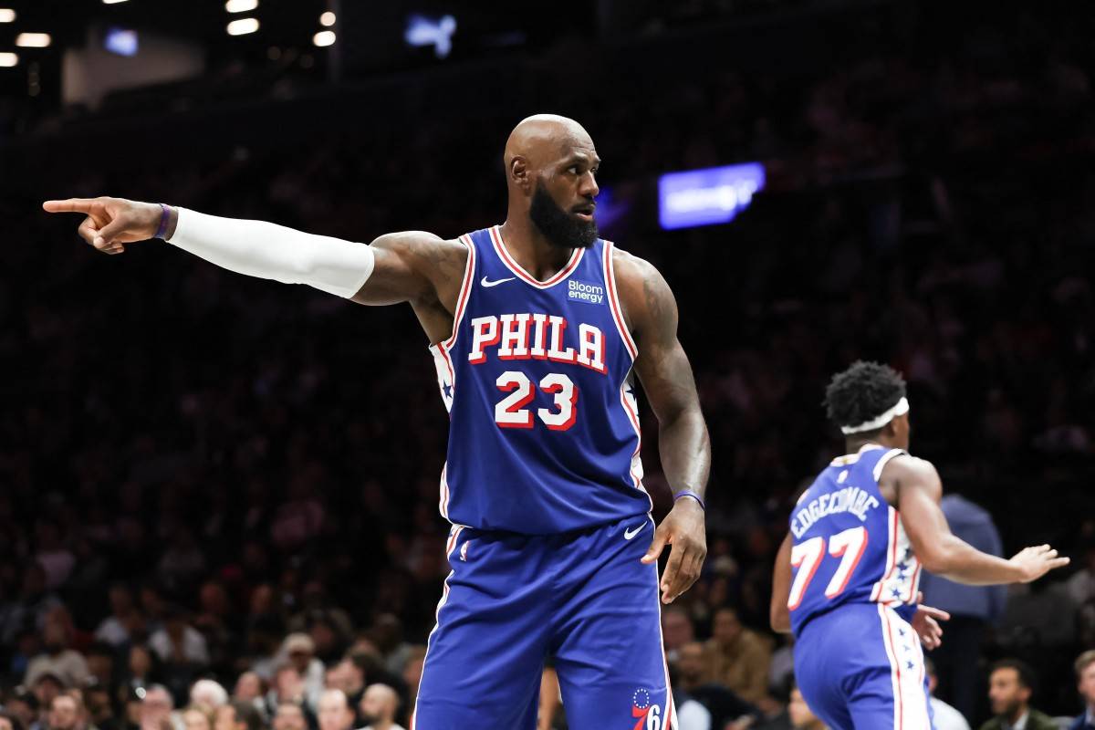 LeBron James #23 of the Philadelphia 76ers(Photo by Ishika Samant / GETTY IMAGES NORTH AMERICA / Getty Images via AFP)