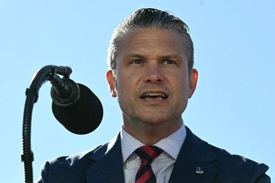 US Secretary of Defense Pete Hegseth. (Photo by Jim WATSON / AFP)
