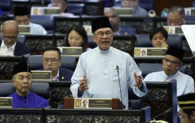 Prime Minister Datuk Seri Anwar Ibrahim, who is also Finance Minister, tables Budget 2027 in the Dewan Rakyat today. - Photo by Bernama
