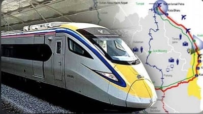 The ECRL is expected to reduce travel time between Kota Bharu and Gombak to about four hours, compared with approximately seven hours by road.