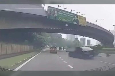 A Perodua Bezza, driven by a 30-year-old man, is believed to have been hit from behind by a BYD Seal.