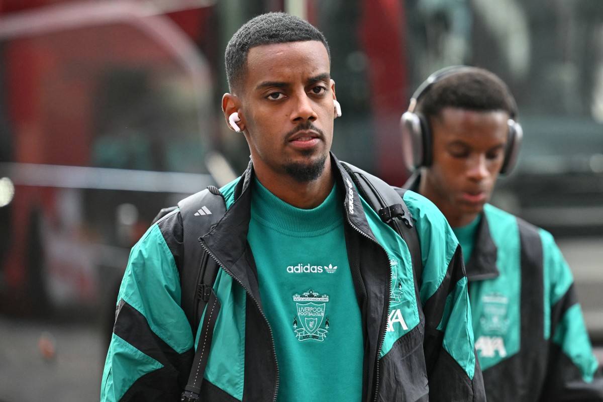 Liverpool's Swedish striker #09 Alexander Isak. Photo by AFP