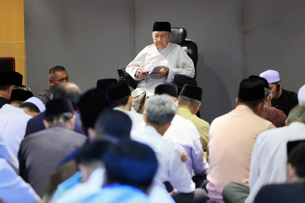 Former prime minister Tun Dr Mahathir Mohamad. Photo by Bernama