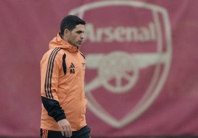 Arsenal's Spanish manager Mikel Arteta. (Photo by Ben Stansall / AFP)