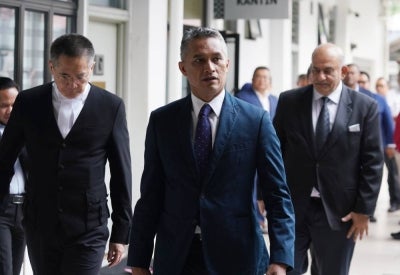 Malaysian Border Control and Protection Agency (AKPS) director-general Datuk Seri Mohd Shuhaily Mohd Zain at the Sepang courts complex, today. - Photo ROSLI TALIB