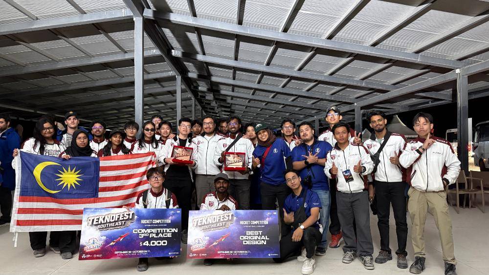 Members of Putra Space Club UPM (PSCUPM), representing Universiti Putra Malaysia at the TeknoFest Turkiye 2026 Rocket Competition in Aksaray. -Photo: Putra Space Club UPM