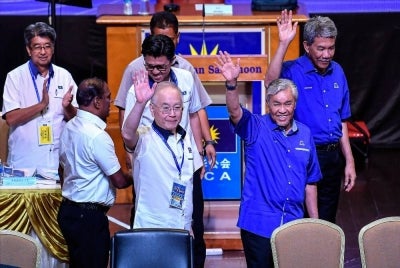 MCA, a long-standing coalition partner, has seen its allocation slashed from seven seats in the 2021 state election to just two this time. Photo by Bernama