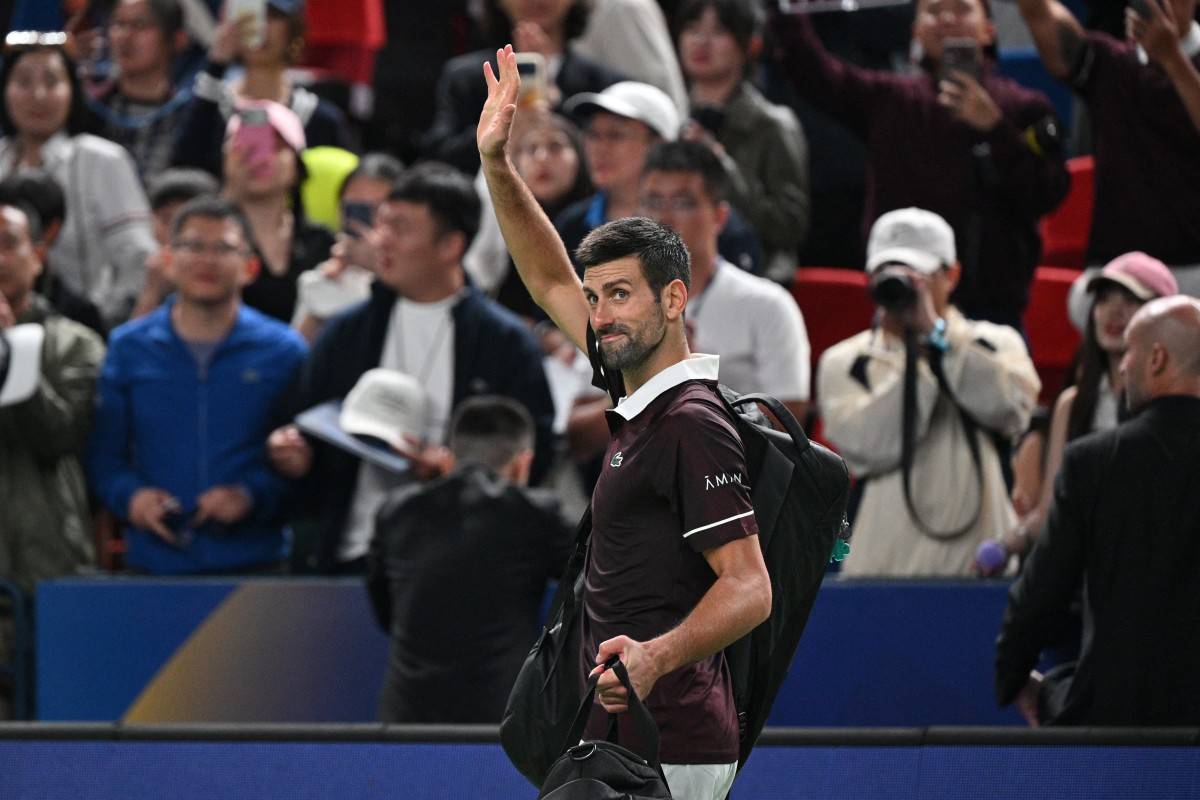 Serbia's Novak Djokovic. (Photo by Hector RETAMAL / AFP)