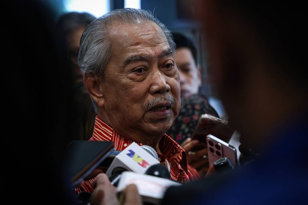 Bersatu president Tan Sri Muhyiddin Yassin during a press conference after the signing of a Confidence and Supply Agreement (CSA) with the Madani Government, committing to support the passage of the Supply Bill 2027 (Budget 2027) at the Parliament building, today. - Photo by Bernama
