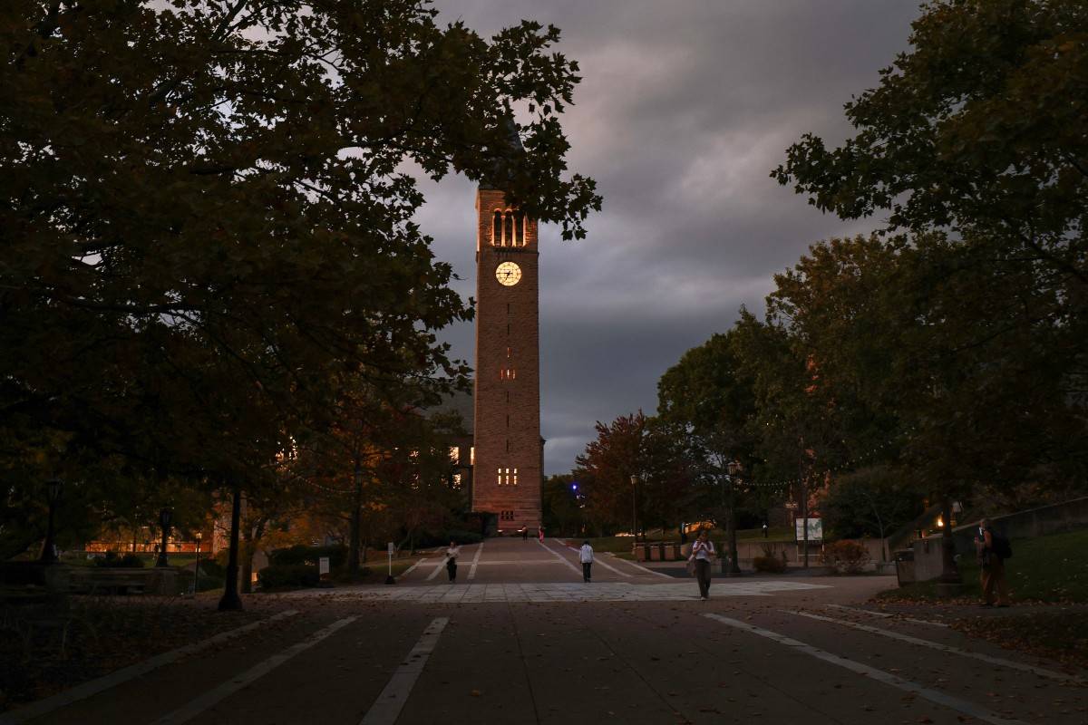 Students walk on Cornell University's campus on October 13, 2026 in Ithaca, New York. Officials at Cornell University announced they would ban fraternity parties for the remainder of the academic year as the university continues to face scrutiny over their handling of 2024 rape allegations. Anna Moneymaker/Getty Images/AFP (Photo by Anna Moneymaker / GETTY IMAGES NORTH AMERICA / Getty Images via AFP)