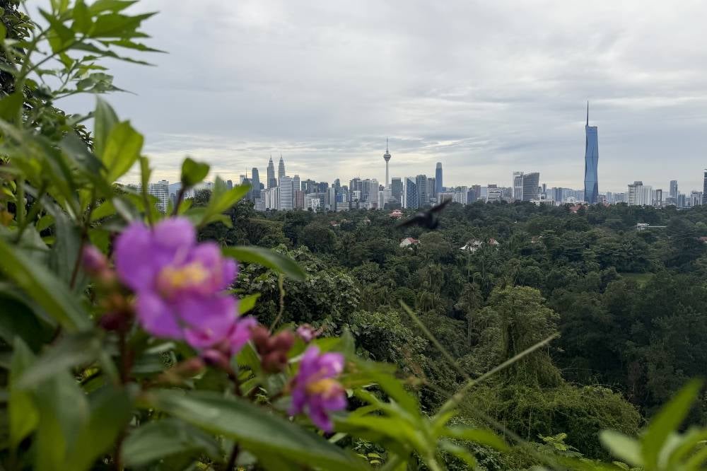 A clearer view of the capital city, accompanied by improved air quality, was observed during a visit to Bukit Tunku on Oct 25, 2026. - Photo by Bernama