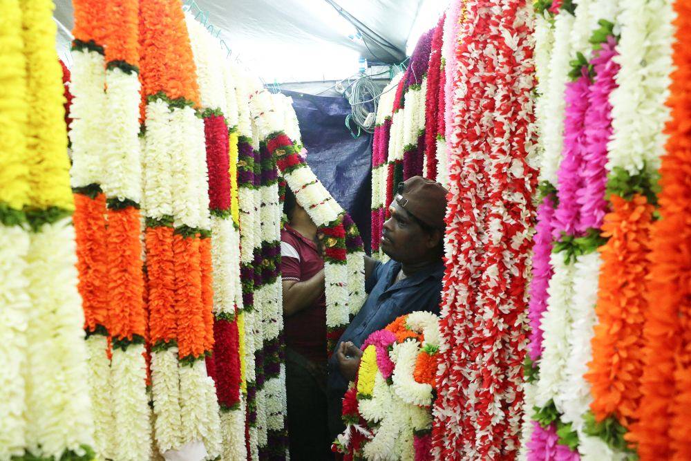 The popular shopping enclave found an array of goods for the Festival of Light, from traditional clothing and footwear to accessories and sweets, drawing crowds keen to complete their preparations early. Photo by Bernama