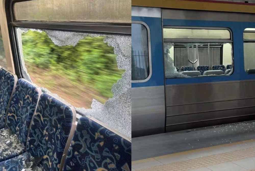 KTMB confirmed that it had received a report of damage to a window on the left side of a train coach travelling towards Alor Setar