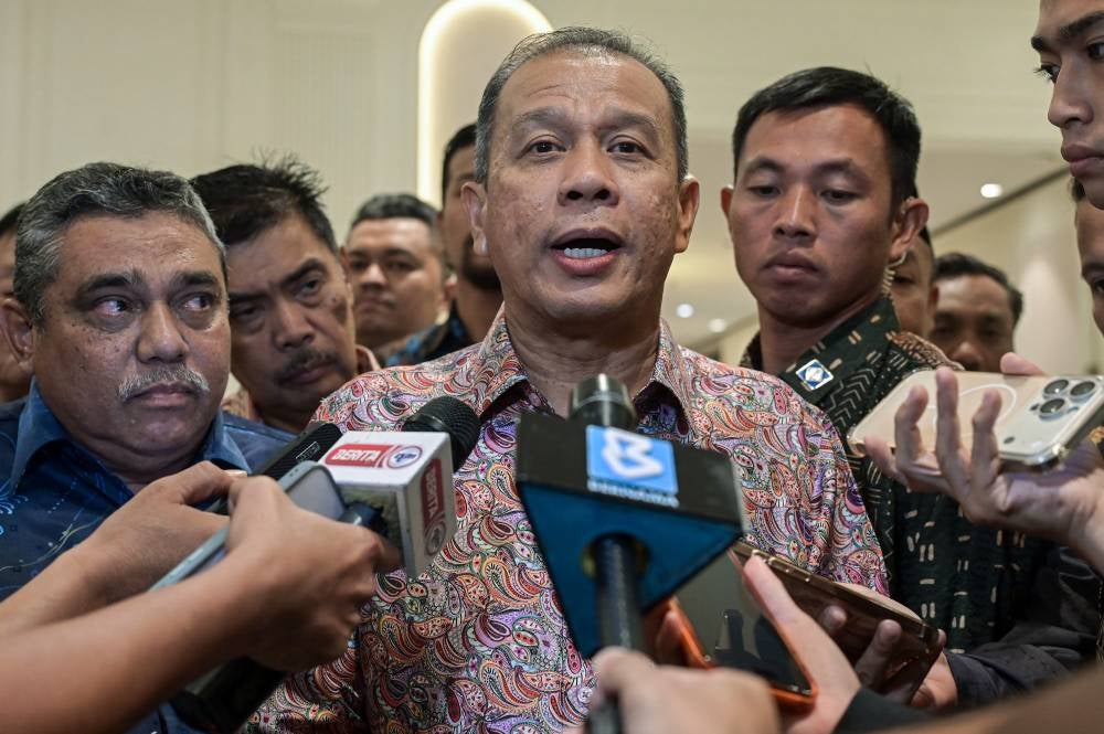 Inspector-General of Police (IGP) Tan Sri Mohd Khalid Ismail at the 2026 Malaysian Ex-Police Association’s Jasamu Dikenang Dinner held at Kingston Hotel @ Bukit Jalil, last night. - Photo by Bernama